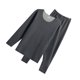 thumbnail image 1 of Qarigey Conjunto de ropa interior térmica para hombre, capa base gruesa, vestido cálido, ropa de invierno colorida ajustada pura, pintura conjuntos de ropa Gris&amp;gt;L NO1, 1 of 6