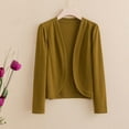 thumbnail image 2 of Diufon Womens Plus Size Cardigans Fall Casual Solid Color Linen Coats Long Sleeve Blouses, 2 of 3