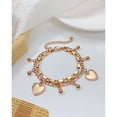thumbnail image 2 of Pulseras de dijes para mujeres niñas, pulseras de dijes de acero inoxidable para mujeres, pulseras de corazón, pulseras de dijes, joyas, regalos para Navidad, cumpleaños. TUNC Sencillez, 2 of 4