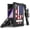Flag Skull, variant on Tri-Shield [PATRIOTIC SERIES] Rugged Case Metal Kickstand Cover + Belt Clip Holster [USA PRIDE DESIGN] for Samsung Galaxy Note 10 Phone (SM-N970, SM-N971)