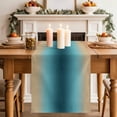 thumbnail image 2 of Table Runner 120 Inches Long for Kitchen Dining, Turquoise Yellow Ombre Dresser Scarf Farmhouse, Dining Table Decorations for Wedding/Parties, Farmhouse Modern Gradient Art 13 x 120 In, 2 of 8