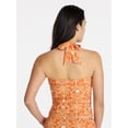 thumbnail image 3 of Time and Tru Women's and Women's Plus Ruched Tankini Top, Sizes XS-3X, 3 of 5