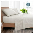 thumbnail image 3 of Split King Sheet Set - 1800 Ultra-Soft Microfiber Bed Sheets - Double Brushed - Deep Pockets - Easy Fit - 5 Piece Set - Bed Sheets (Split King, Modern Plaid - Stone/White), 3 of 9