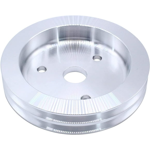 GSKMOTOR Swp Double Groove Crank Pulley for 1955-68 / Bolt Circle is 1.75" DIA: 6.60" Short Water Pump