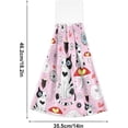 thumbnail image 3 of GZHJMY Kitchen Hanging Hand Towels for Bathroom Decorative with Hanging Loop Pink Cat Cute Cartoon Set of 2 Soft Absorbent Funny, 3 of 7