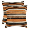thumbnail image 4 of SAFAVIEH Quinn Pillow Set of 2 Orange / Tan, 4 of 4