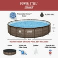 thumbnail image 5 of Coleman Power Steel 18 ft. x 48 in. Round Metal Frame Above Ground Pool Set, 5 of 11