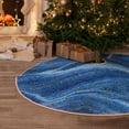 thumbnail image 5 of Balery Sparkling With Blue Printed Christmas Tree Skirt , Merry Christmas Party Christmas Tree Decoration,Adjustable Tree Skirt-36", 5 of 6