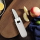 thumbnail image 4 of Cuchillo 2 en 1 de doble culata para frutas y verduras - Cuchillo pelador de acero inoxidable para cocina, oficina y viajes, 4 of 5