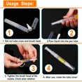 thumbnail image 4 of Bolígrafo Twist Pen Rvetol de 3 ml, transparente con punta de pincel, más de 40 pegatinas, 4 of 7