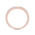 thumbnail image 5 of 1/10 ct. t.w Round Cut Lab Created Moissanite Diamond Cross-Over Infinity Twist Band Ring For Women In 14K Solid Rose Gold (G-H Color, VVS1 Clarity, 0.10 Cttw)-4.5, 5 of 8