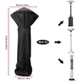 thumbnail image 2 of YIMWNYI Outdoor Heater Cover with Zipper, Waterproof Rain Cover for Terrace Heaters, Courtyard Heater Protection, 85x226x48cm, 2 of 6