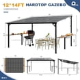 thumbnail image 4 of Leukture 12ft Wall Mounted Lean to Metal Awnings Bar Counter Accessories (No Awning), 4 of 4