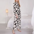thumbnail image 3 of Sikiie Cute Baseball Women's Long-Sleeve Shirt and Full-Length Bottom Pajama Set (s-xxl)-Large, 3 of 7