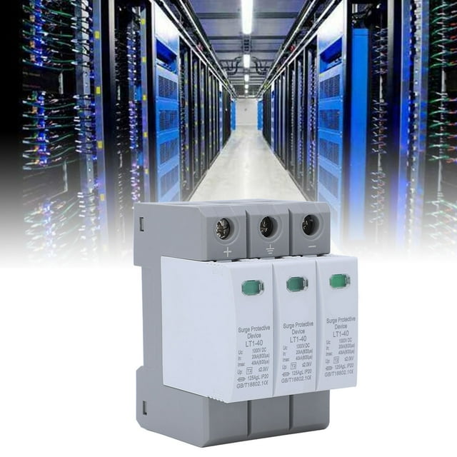 Surge Protective Device, Electrical Conductivity 20-40KA IP20 Voltage Surges Arrester Easy Insatllation for