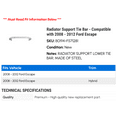 thumbnail image 2 of Radiator Support Tie Bar - Compatible with 2008 - 2012 Ford Escape 2009 2010 2011, 2 of 2