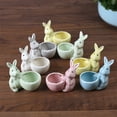 thumbnail image 4 of Giyblacko Flower Pots Easter Rabbit Mini Ceramic Succulent Plant Pots Thumb Flower Pots For Small Plants And Decorative Objects, 4 of 4