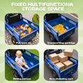 thumbnail image 5 of Track Seven 12V Kids Ride on Car, Electric 3-Wheel Cargo Truck with Large Storage Space, LED Lights, Music, Electric Trike Ride on Toy for Kids Aged 3+, 5 of 8