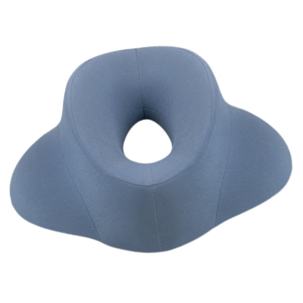Almohada de masaje reutilizable para la cara, ideal para la oficina, spa y siestas. Azul claro