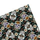 thumbnail image 5 of Tela de Patchwork Calaveras y estampado floral Artesanía Impreso Cuadrados mezclados Paño para coser Arte Artesanía DIY Mantel Bols Negro 90x110cm, 5 of 9