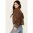 thumbnail image 4 of Blanknyc Women's Faux Suede Fringe Jacket - 62EG5628-BWN   US, 4 of 4