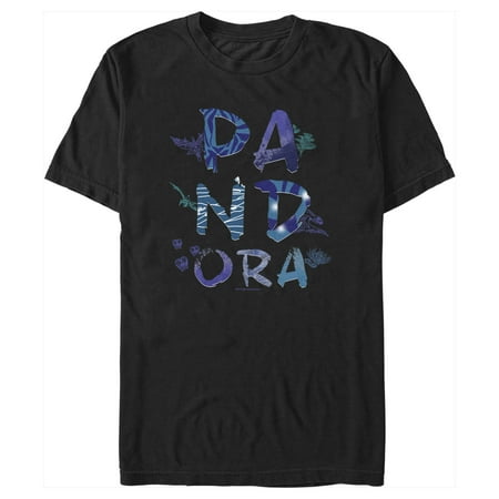 Men's Avatar Pandora Flora and Fauna Logo Graphic Tee Black Small