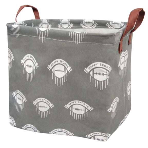 NIETEIN Square Storage Bins Nursery Hamper, Foldable Waterproof Canvas Basket (Style-19)