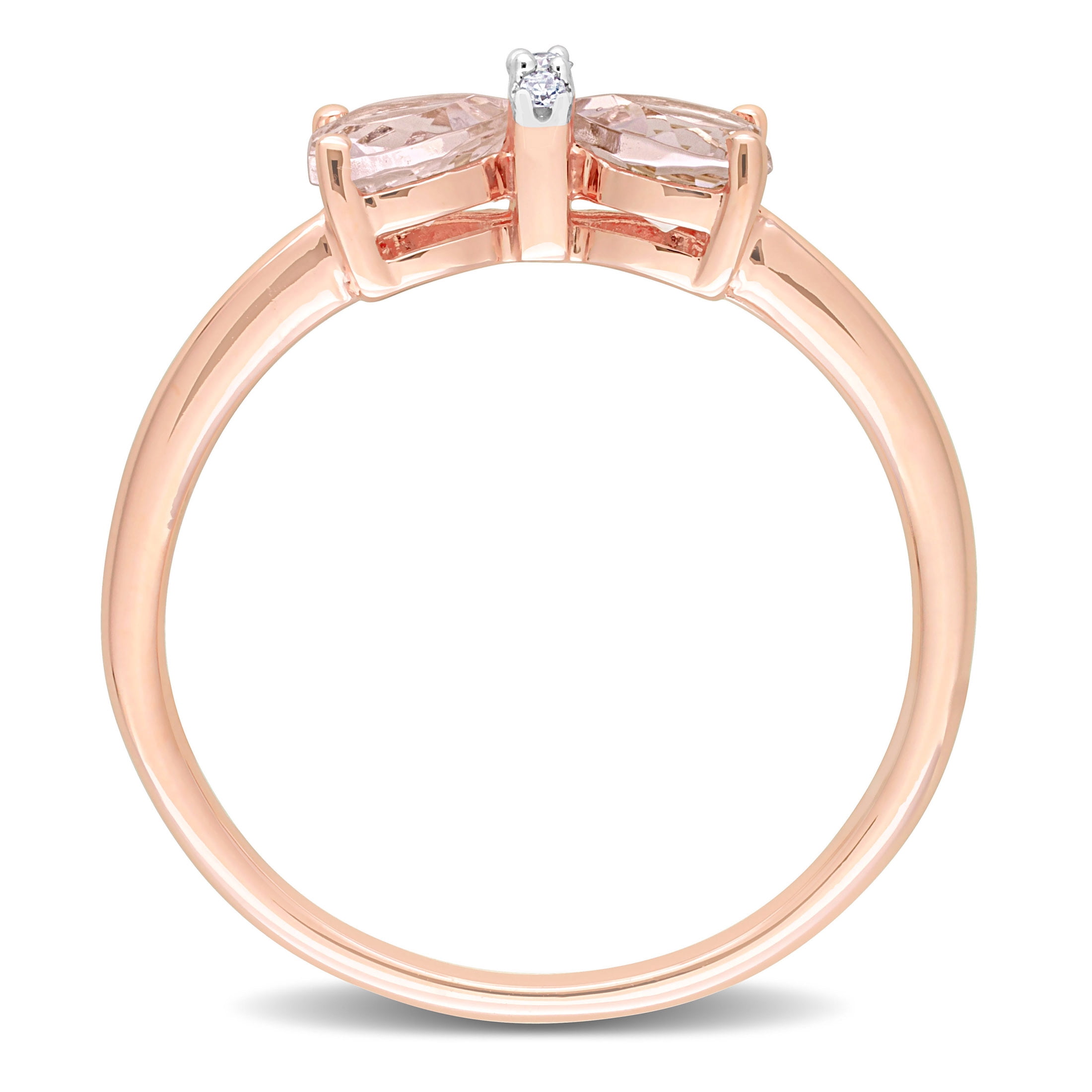 Everly Women's Morganite 10k Rose Gold Ring