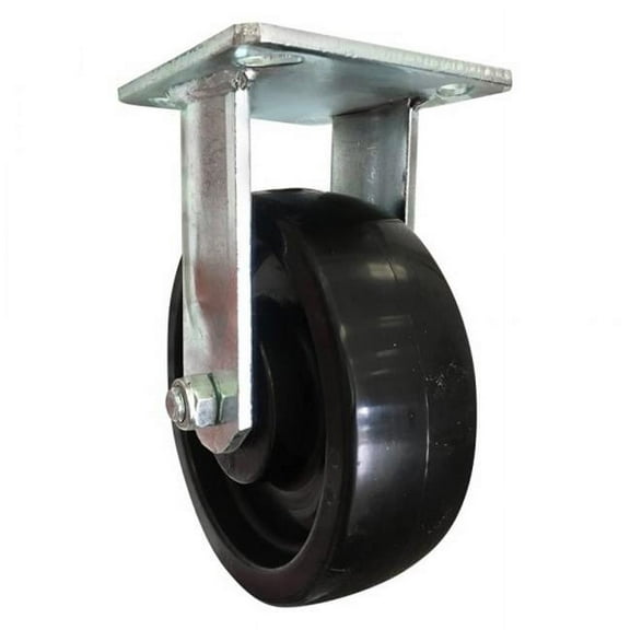 Shepherd Hardware 6" Medium Heavy-Duty Polypropylene Rigid Plate Caster 3123
