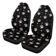 thumbnail image 4 of Garronmavis Paw 2 Piece Fuzzy Car Seat Cover Front and Rear Cushion Covers Washable Auto Protectors for Most Cars, 4 of 7
