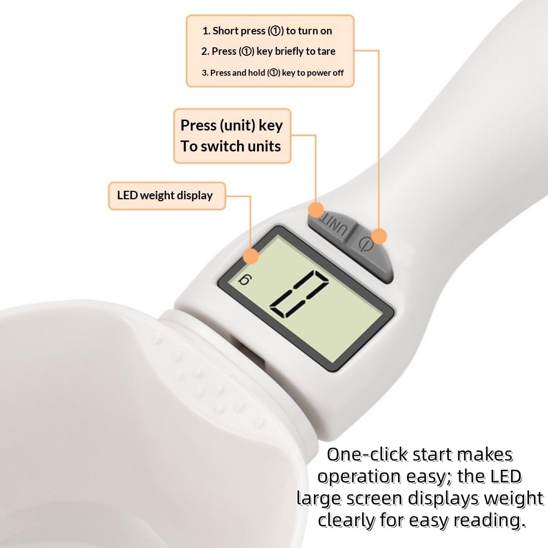 Electronic Measuring Spoon With Conversion, 2026 Upgraded Digital Spoon Scale, Adjustable Digital Measuring Spoons, For Cooking Baking, High Precision Kitchen Gadget With Lcd Display (2PCS)