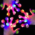 thumbnail image 1 of YOPTOP 20PCS Party Stars Flashing LED Bumpy Jelly Ring Light-Up Toys, 1 of 7