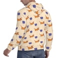 thumbnail image 6 of Fotbe Men's Hoodie with Dachshund Pattern - Kangaroo Pocket Pullover Hooded Sweatshirt, Perfect for Daily Wear, Travel, and Home-4X-Large, 6 of 7
