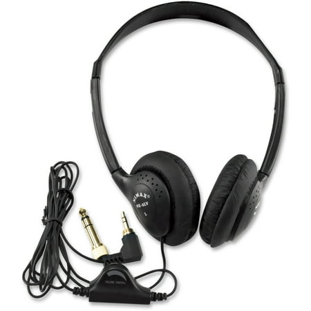 Amplivox Deluxe Stereo Headphones - AmpliVox, APLSL1006, Multimedia Computer Headphones, 1, Black