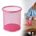 thumbnail image 2 of Metal Mesh Pen Holder Cup, Round Wire Desk Organizer Caddy for Pens Pencils Markers Scissors, Colorful Pencil Cup with Durable Mesh Construction, Classroom Essentials, Teacher Must Haves, Hot Pink, 2 of 9