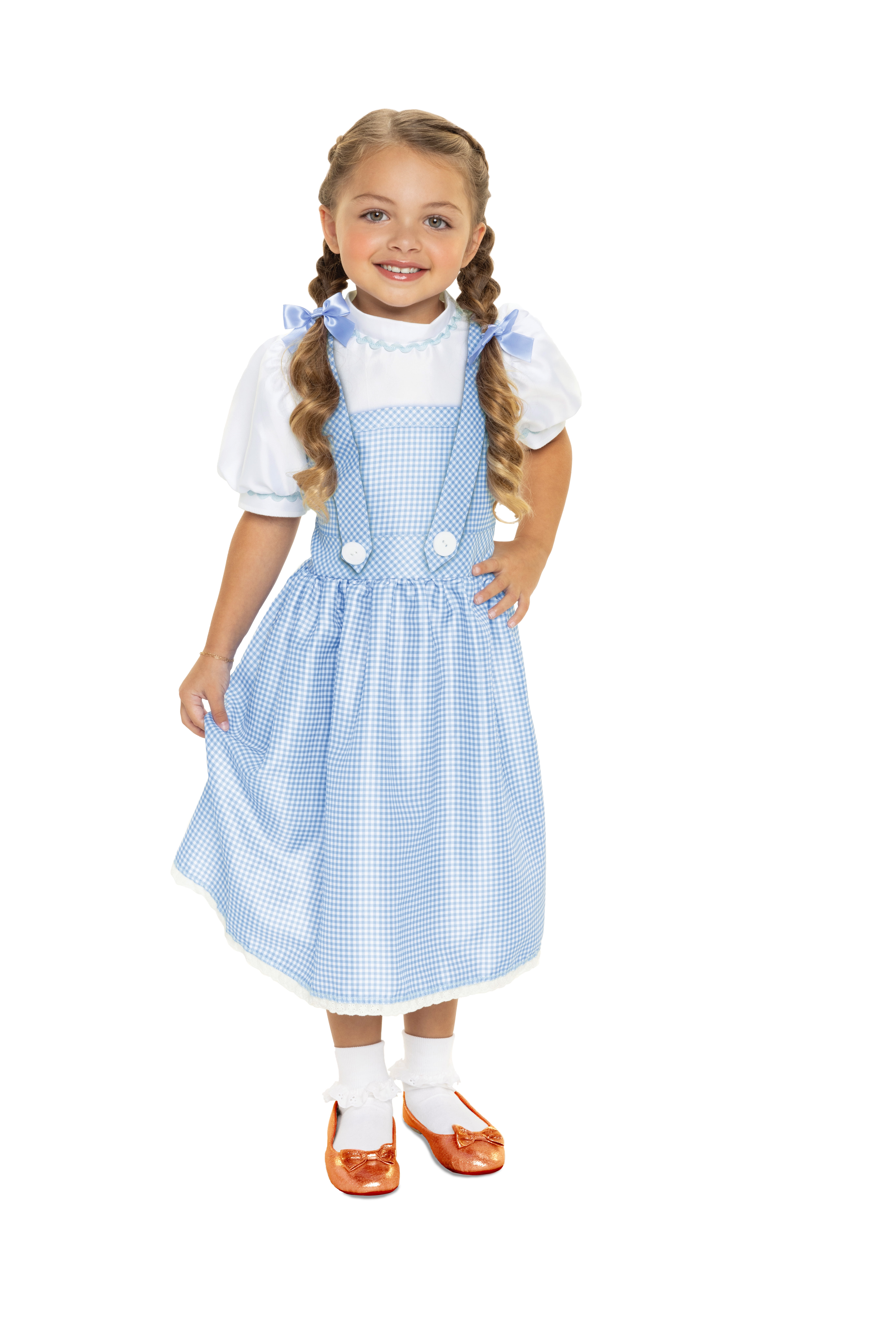 The Wizard of Oz Dorothy Roleplay Blue Dress for Girl Child Ages 3 and up Fits 4-6x