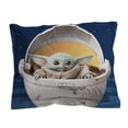 thumbnail image 4 of The Mandalorian Baby Yoda Kids 2 Piece Blue Reversible Comforter and Sham Bedding Set, Twin/Full, 4 of 9
