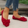 thumbnail image 5 of CHICVOMEY Pointed Toe Flats for Women Flats with Bow Comfortable Slip on Ballet Flats for Causal & Dress Shoes, 5 of 8