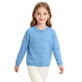thumbnail image 3 of Grblisyd Girls Cardigan Sweater School Uniforms Button Long Sleeve Knit Tops Back to School Clothes, 3 of 7