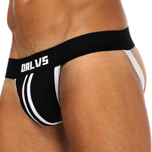 US Mens Lingerie Low Rise Mesh Jockstrap Open Back Gay Underwear G-string Thongs