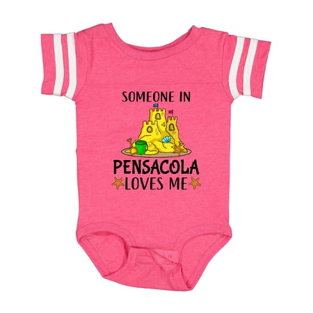 

Inktastic Someone In Pensacola Loves Me Beach Vacation Boys or Girls Baby Bodysuit