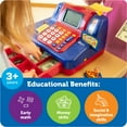 thumbnail image 3 of Learning Resources Pretend & Play Teaching Cash Register, Play Money for Kids,  Ages 3+, 3 of 8