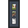 thumbnail image 1 of collage photo frame double mat with 3 - 3.5x5 openings and  black frame, 1 of 2