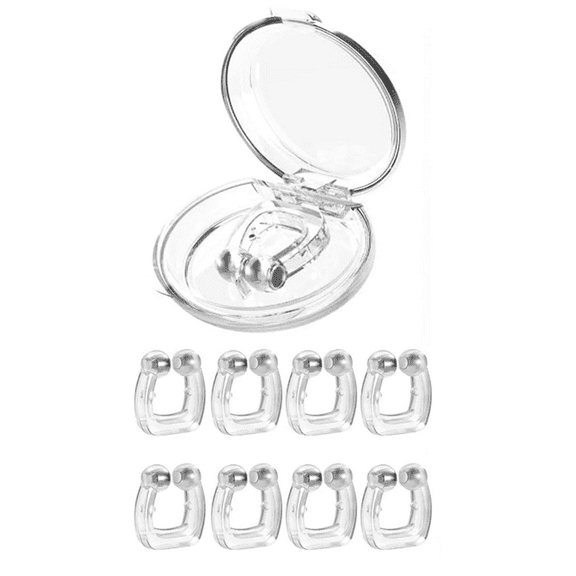 Anti Snoring Devices(8 Pack), Silicone Magnetic Stop Snoring Solution, Comfortable & Professional Anti Snoring Nose Clip for Men and Women