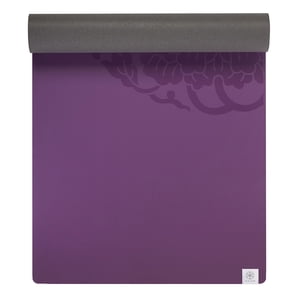 Gaiam 5mm Premium Dry-Grip Yoga Mat Purple