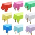 thumbnail image 2 of 1 mantel reutilizable de 137 x 183 cm, sin BPA, de plástico, para mesa de comedor, fiestas, picnic, camping, manteles desechables, 2 of 5