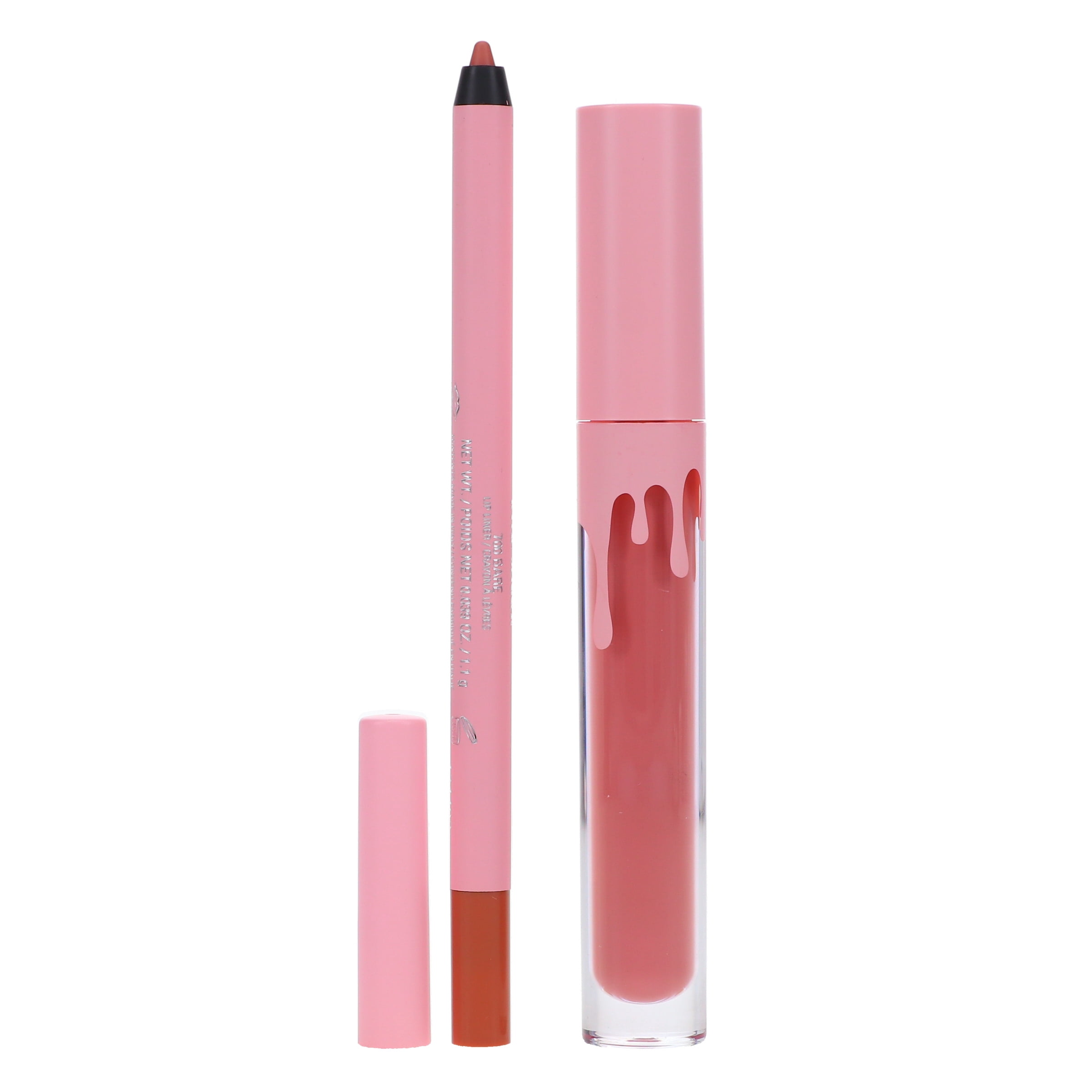 Kylie Cosmetics Velvet Lip Kit - 700 Bare , 2 Pc 0.10oz Velvet Liquid Lipstick, 0.039oz Lip Liner