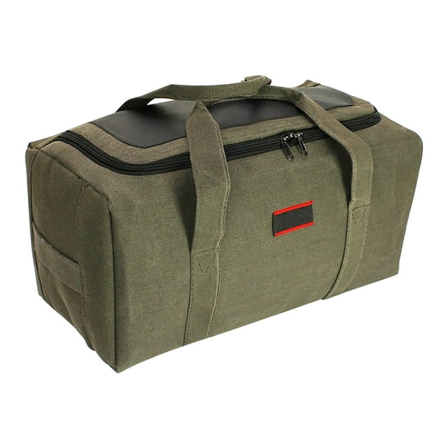 Xihbxyly Bolsa de Viaje de Lona, Gran Capacidad, Poliéster Resistente, Correas de Hombro Cómodas, Organizador de Equipo para Exteriores, Tienda de Campaña Autónoma para Hombre, Porta Saco de Dormir,