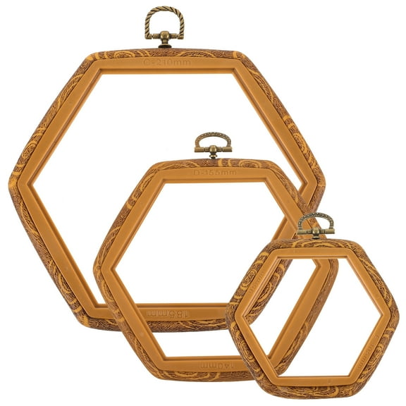 3pcs Cross Embroidery Hoop Embroidery Hoop Reusable Cross Stitching Circle Craft Sewing Hoop