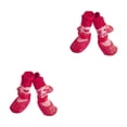 thumbnail image 1 of Zapatos para mascotas Methold 4 piezas botas de nieve para lluvia Amo el rojo L 2piezas, 1 of 6